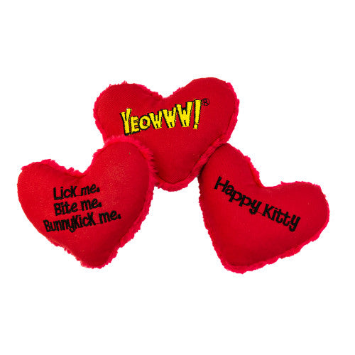 Yeowww Hearrrt Attack Catnip Toy