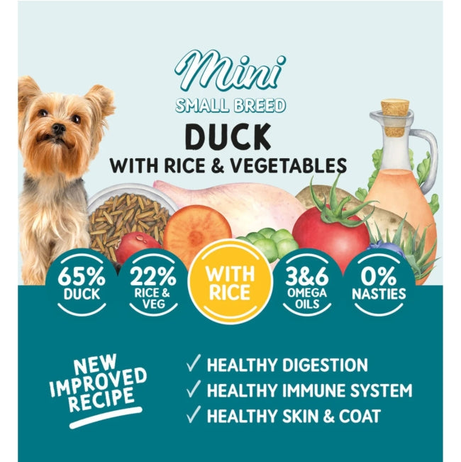 Naturo Mini Adult Duck Veg & Brown Rice Wet Dog Food   | Canine & Co