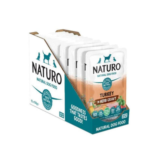 Naturo Adult Grain Free Turkey & Veg in Gravy Wet Dog Food