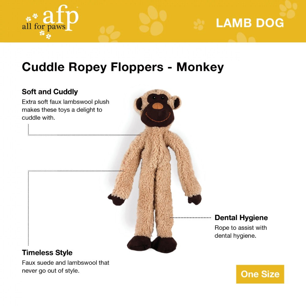 All for Paws Lambswool Cuddle Ropey Floppers Rope Dog Toy
