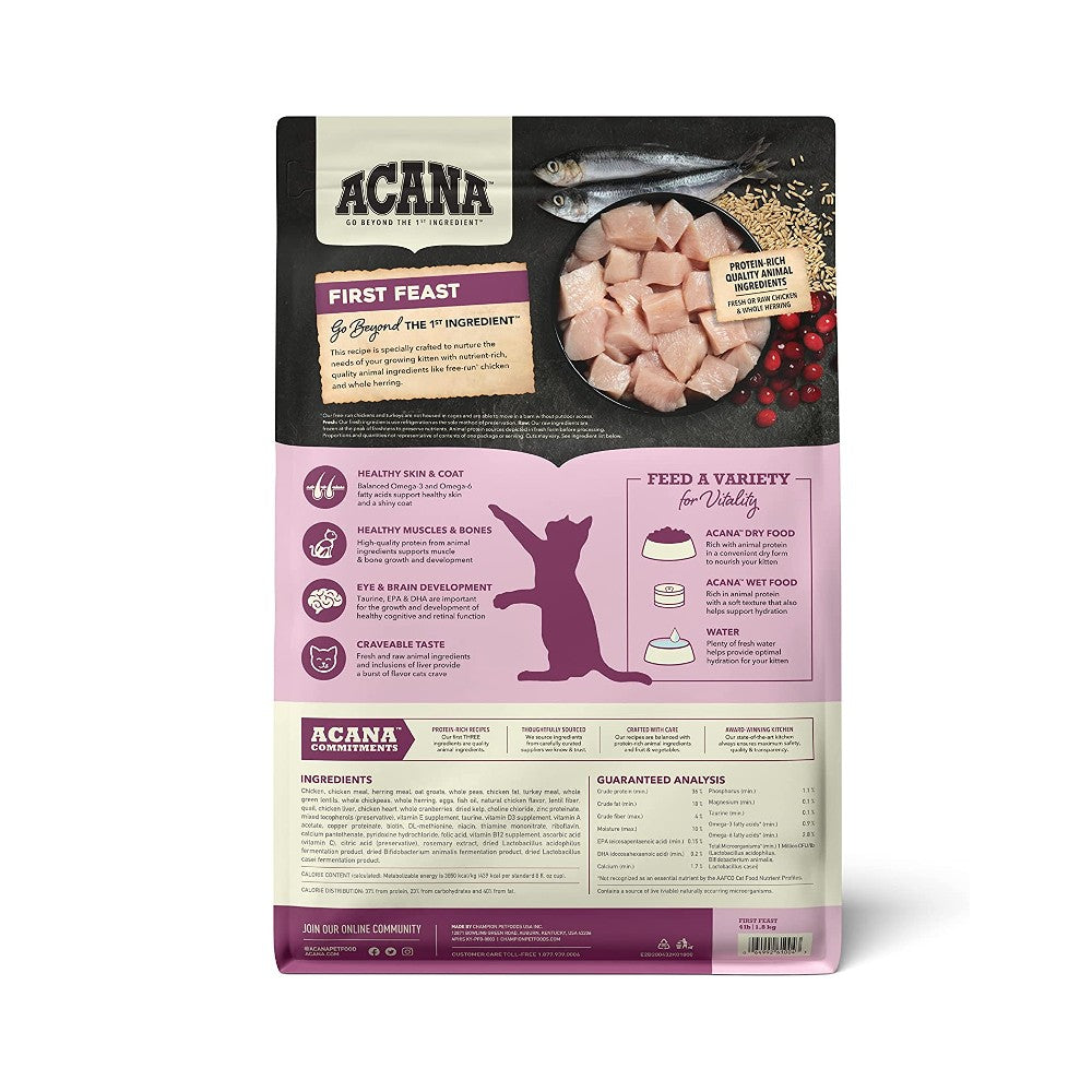 Acana Cat First Feast Kitten Recipe | Buy Kitten Food Online – Canine & Co
