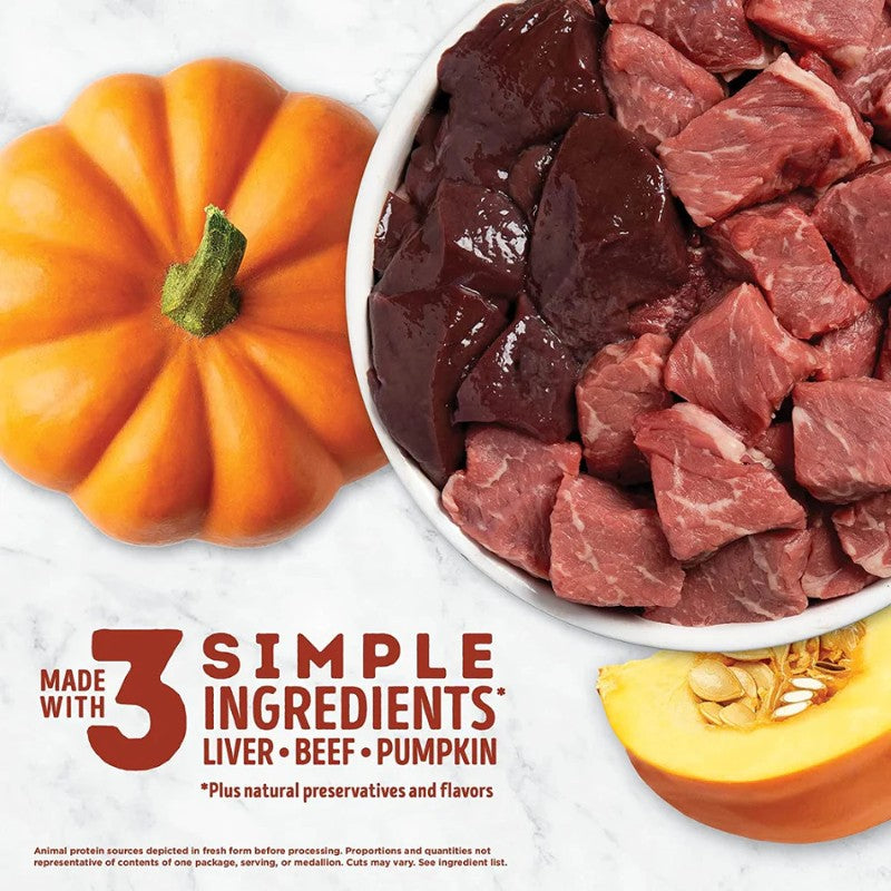 Acana Beef & Pumpkin Freeze-Dried Dog Treats – product detail image (available online in South Africa)