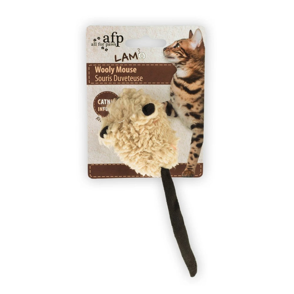 All For Paws Cat Toy Lambswool Wooly Mouse