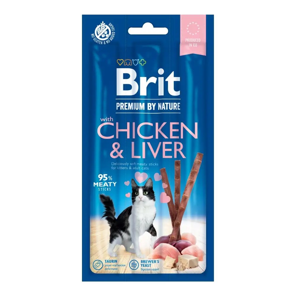 Brit Premium by Nature Cat Sticks Chicken & Liver