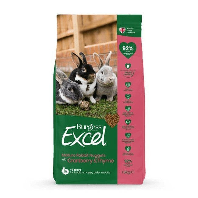 Burgess Excel Mature Rabbit with Cranberry & Ginseng