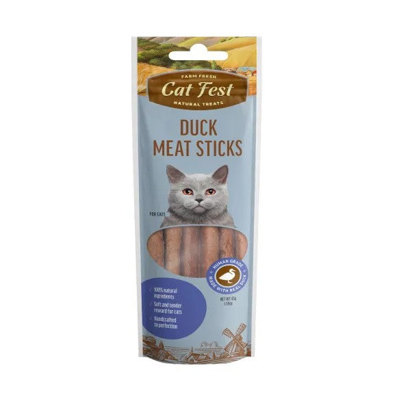 Cat Fest Duck Meat Sticks Packaging Front