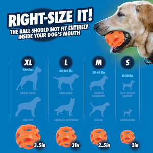 Chuckit! Breathe Right Ball - Size Guide