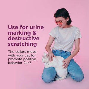 Comfort Zone Cat Calming Pheromone Collar - Use For Urine Marking & Distructive Scratching