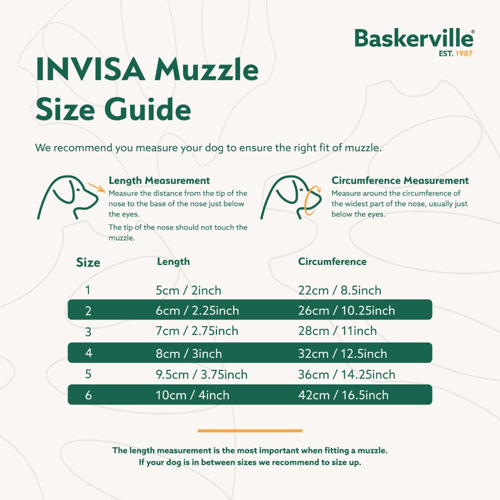 Company of Animals Baskerville Invisa Muzzle - product detail image South Africa delivery