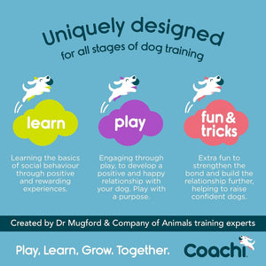 Company of Animals Coachi Training Dumbbell Uniquely Designed For All Stages of Dog Training