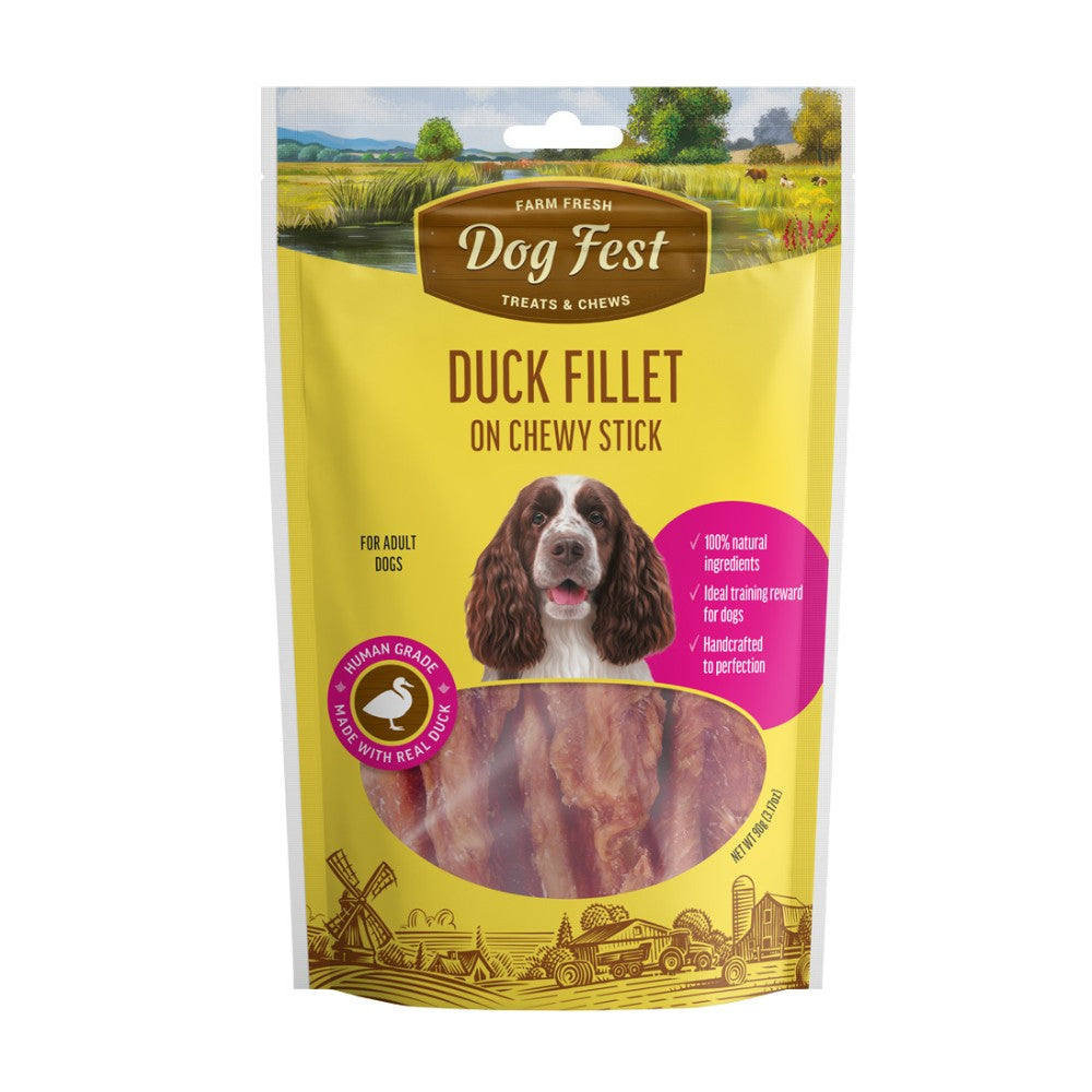 Dog Fest Duck Fillets Packaging Front