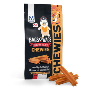 Montego Bags O' Wags Chewies - Butternut 120g Pouch Front View