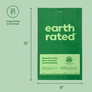 Earth Rated Bulk Poop Bags - Dimensions