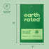 Earth Rated Bulk Poop Bags - Dimensions