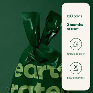 Earth Rated Easy-Tie Handle Bags - 120 Bags = 2 Months of Use