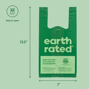 Earth Rated Easy-Tie Handle Bags Dimensions