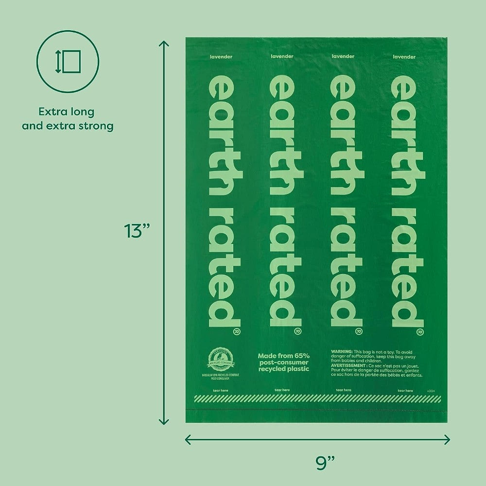 Earth Rated Refill Rolls Bag Dimensions