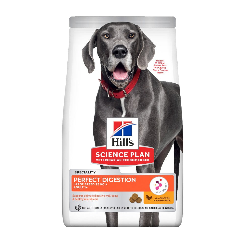 Hill's Science Plan Perfect Digestion Adult Large Breed Dog 12kg Packaging Front