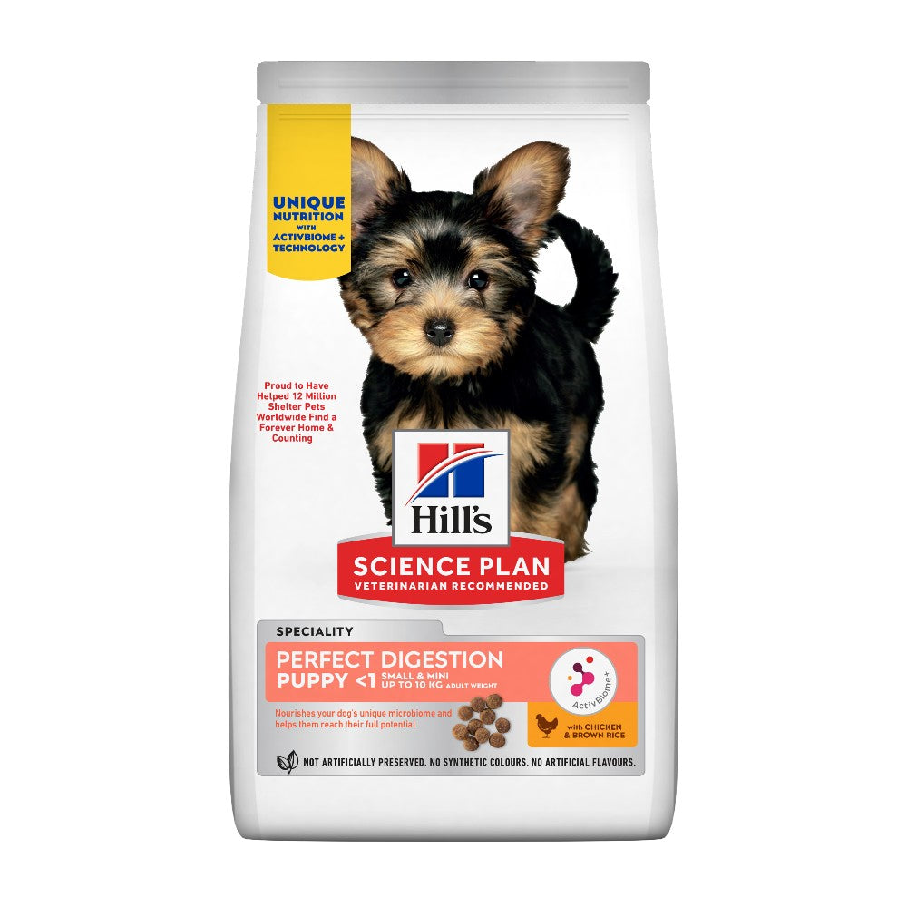 Hill's Science Plan Perfect Digestion Small & Mini Puppy Packaging Front View