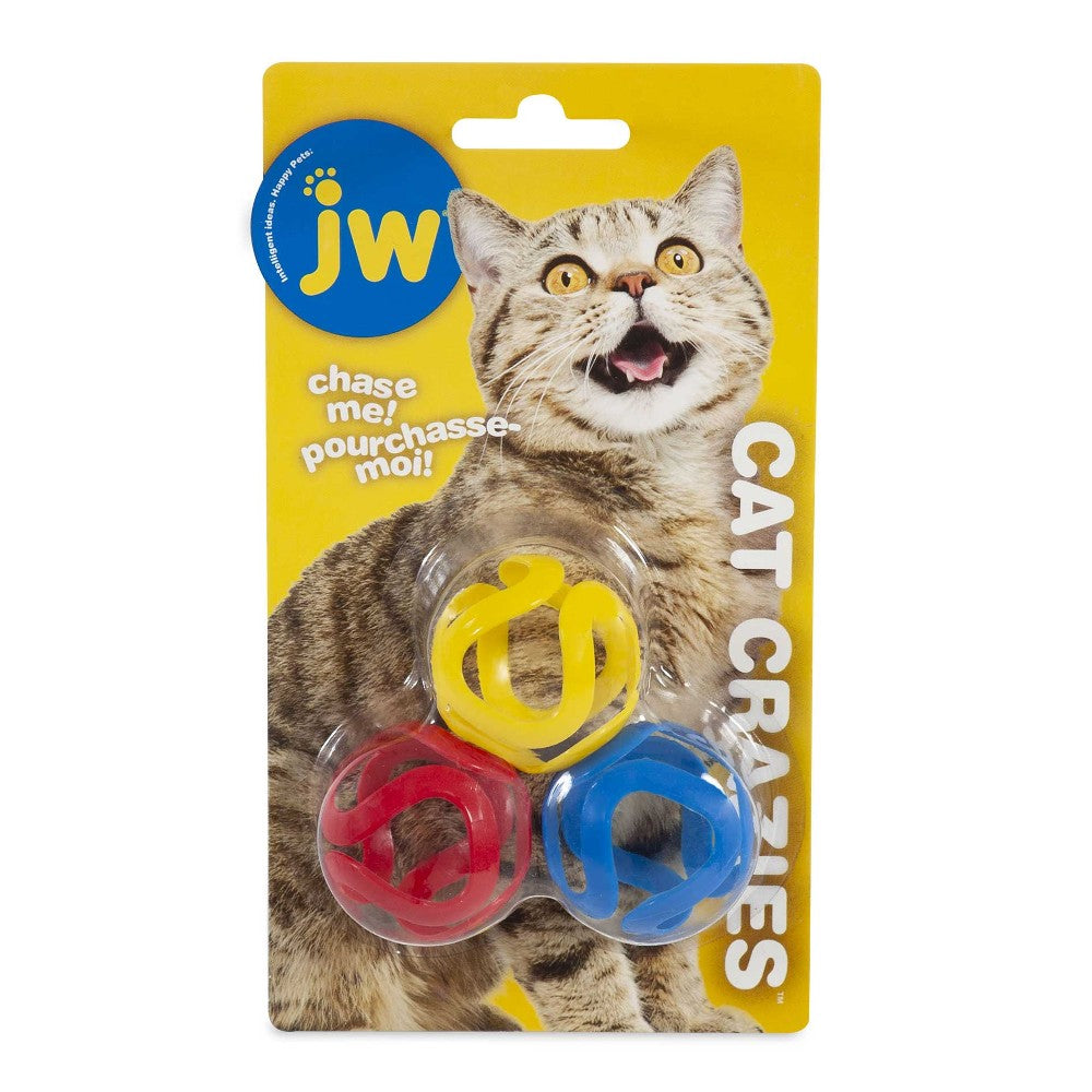 JW Pet Cataction Crazies 3 Pack Packaging Front View