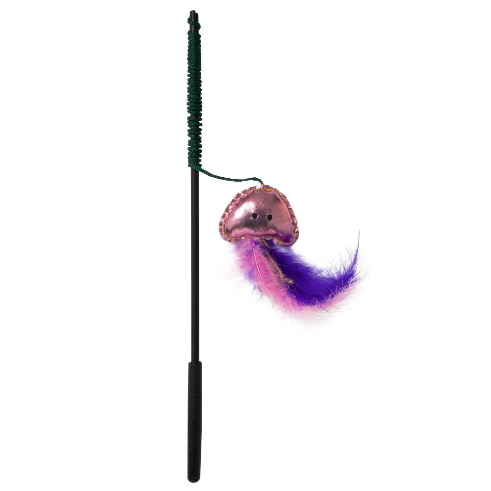 JW Pet Cataction Wanderfuls Wand Pink Jelly Fish