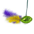 JW Pet Cataction Wanderfuls Wand Green Fish Close Up