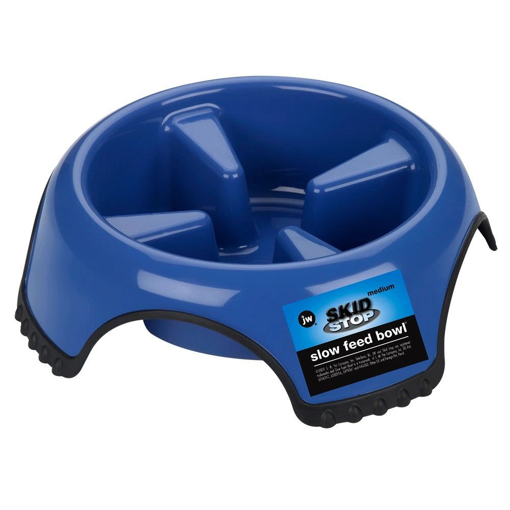 JW Pet Skid Stop Slow Feed Bowl