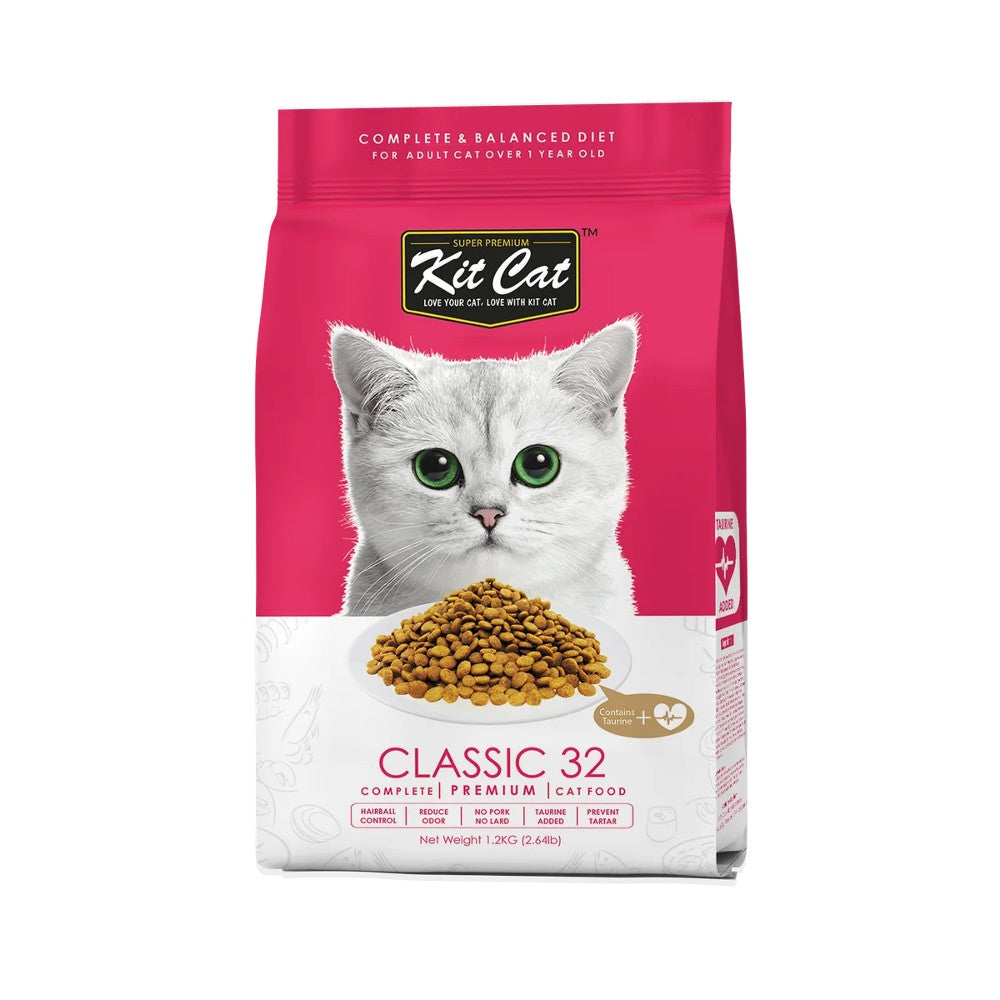 Kit Cat Classic 32 Dry Food - Added Taurine