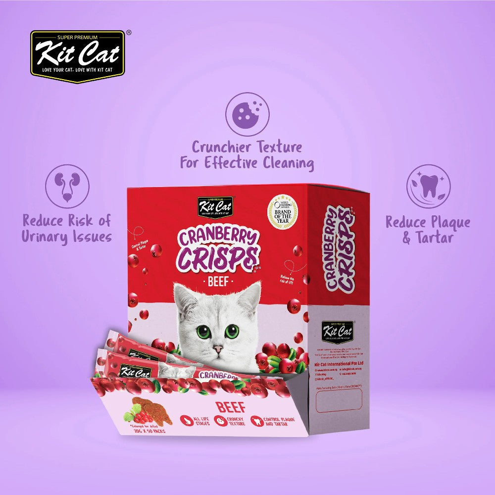 Kit Cat Cranberry Crisps Beef Benefits and Features