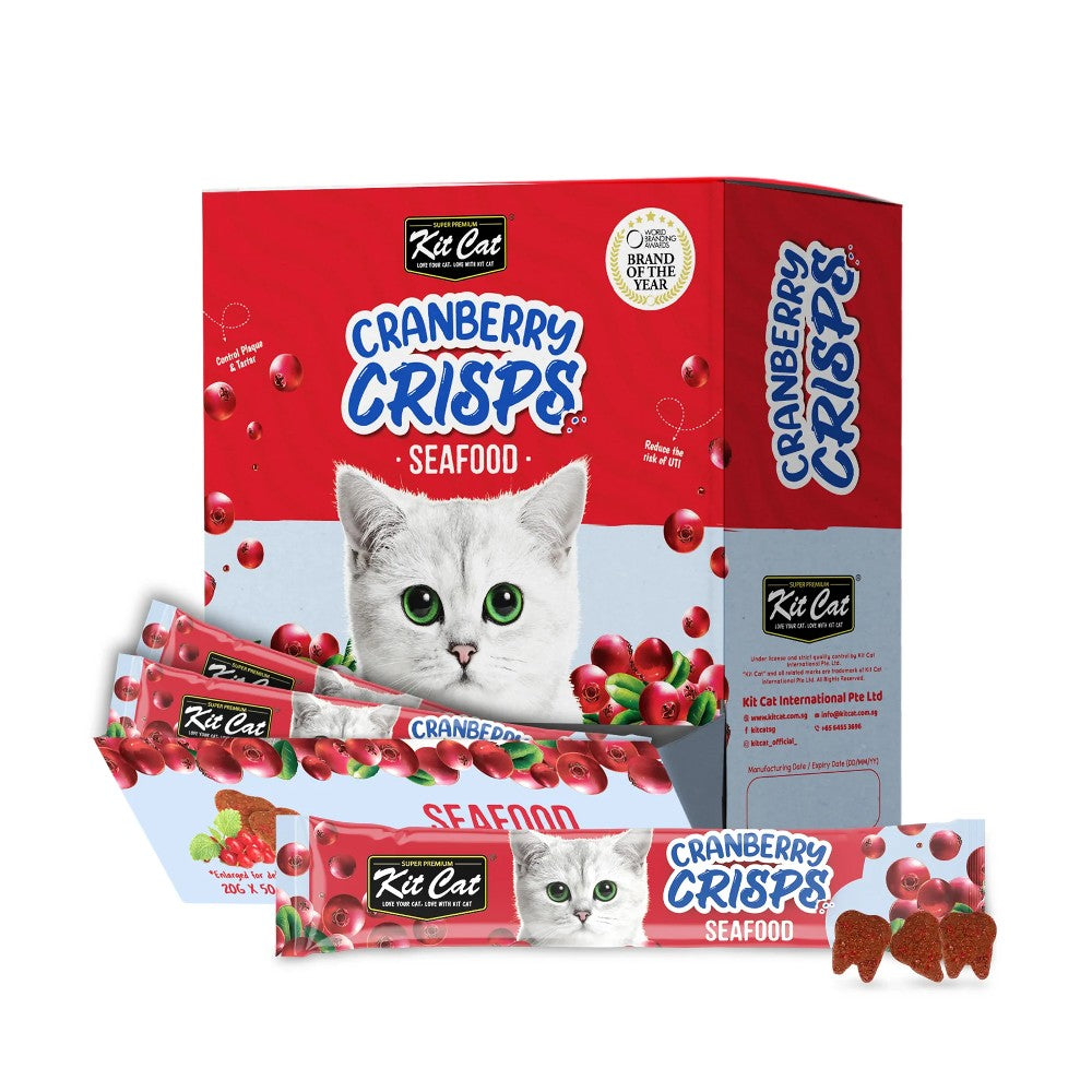 Kit Cat Cranberry Crisps Seafood Bulk Box  Packaging Front