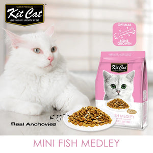 Kit Cat Mini Fish Medley Dry Food