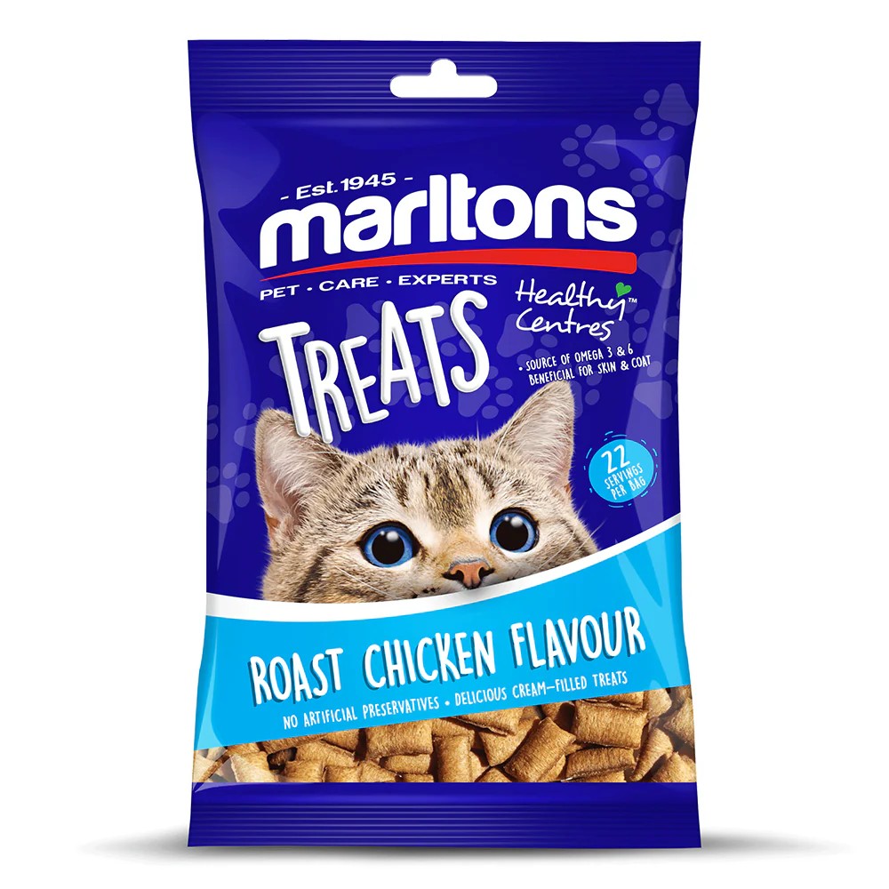 Marltons Healthy Centre Chicken Cat Treats Packaging Front