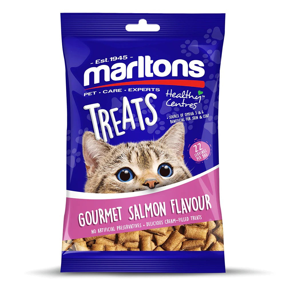 Marltons Healthy Centre Salmon Cat Treats Packaging Front