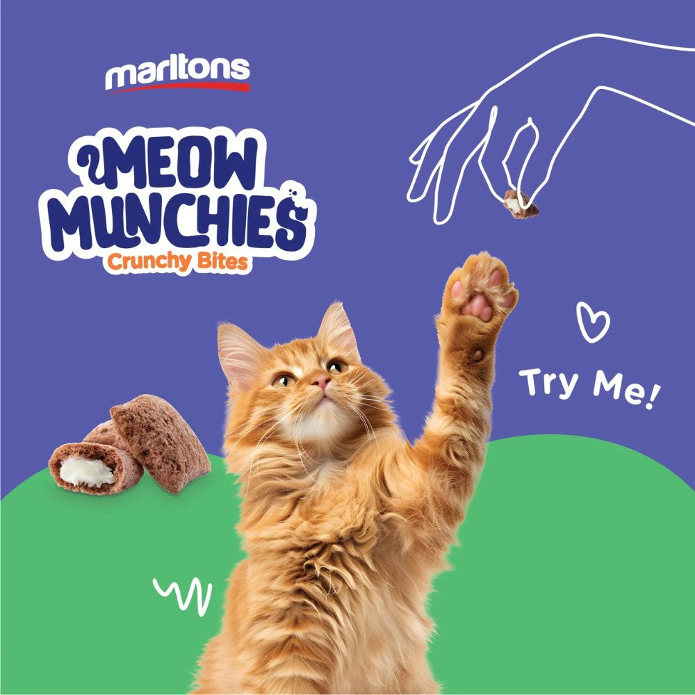 Marltons Meow Munchies Breath & Dental Crunchy Bites Try Me