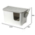 Moderna Casetta Camelia Cat Toilet Dimensions