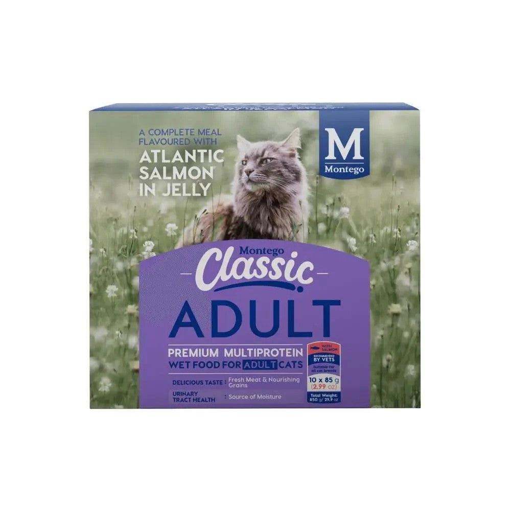 Montego Classic Adult Cat Wet Food Salmon Multipack Pouches