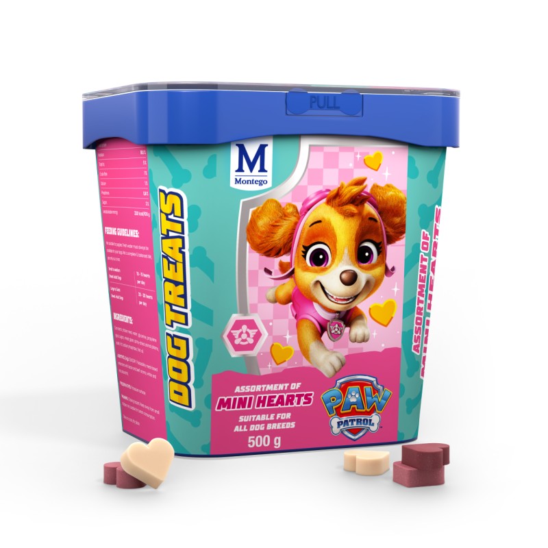 Montego Paw Patrol Dog Treats - Mini Hearts