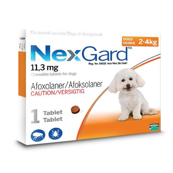 NexGard Chewable Tick & Flea Tablets for Dogs