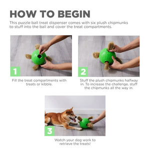 Nina Ottosson Dog Snuffle N' Treat Ball - How To Begin