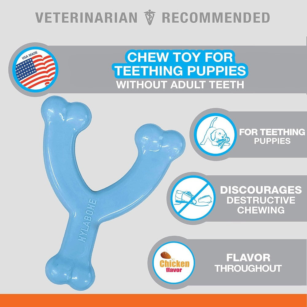 Nylabone Puppy Wishbone Chicken - Features and Benefits