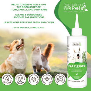 Pannatural Pets Ear Cleanser - Benefits and Features