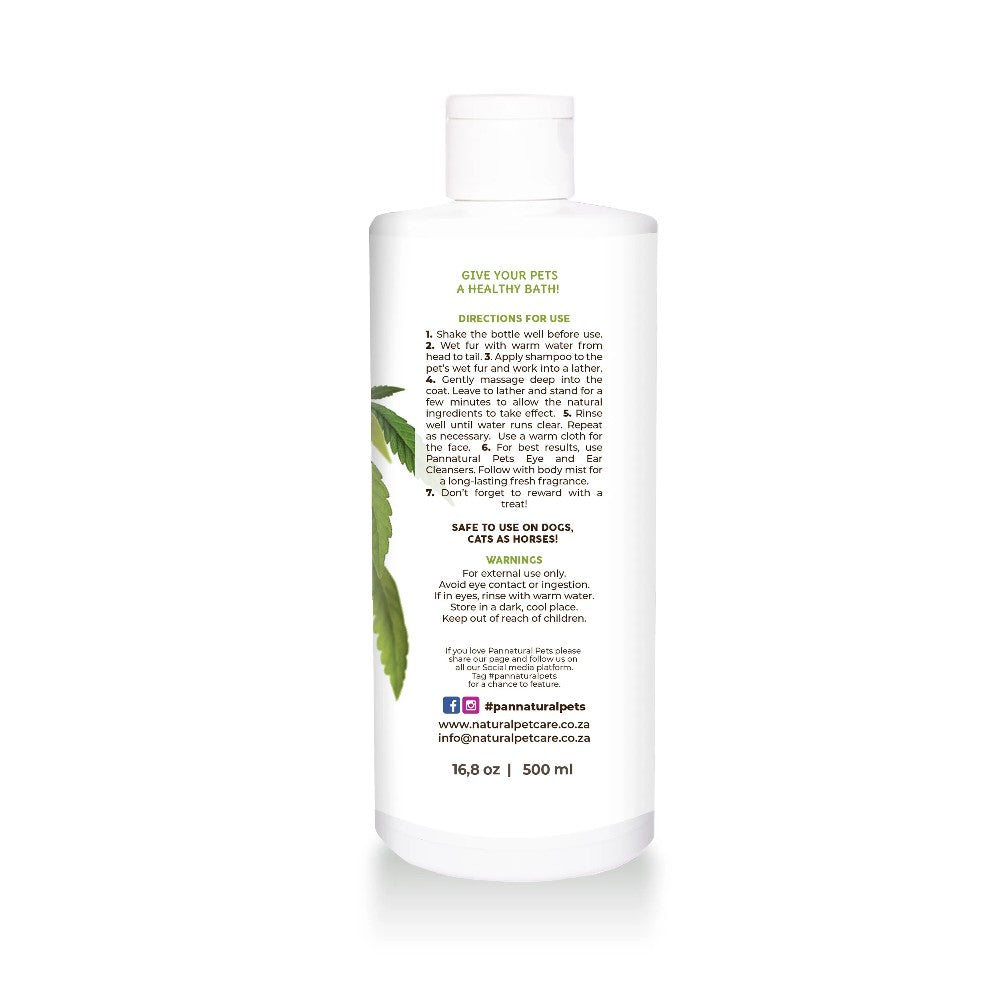 Pannatural Pets Heavenly Hemp Shampoo 500ml Back