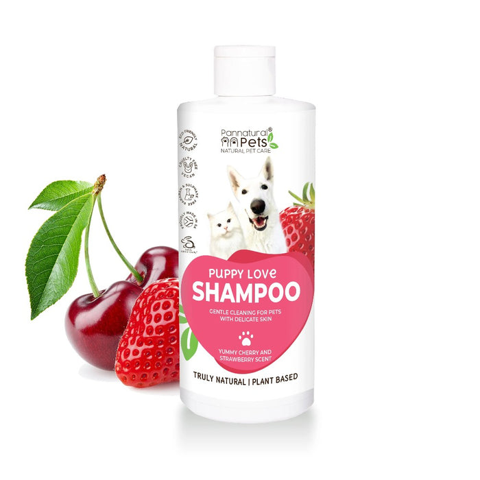 Pannatural Pets Puppy Love Strawberry Cherry Shampoo