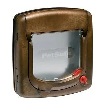 PetSafe Staywell Magnetic 4 Way Locking Cat Flap Brown Door