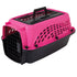 Petmate 2-Door Top Load Kennel Hot Pink / Black