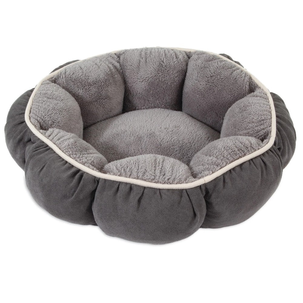 Petmate Aspen Pet Puffy Round Cat Bed Copen Blue