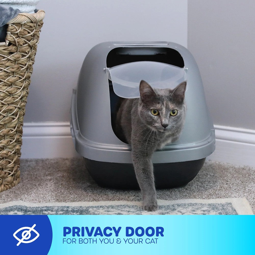 Petmate Basic Hooded Cat Litter Box Buy Litter Boxes Online