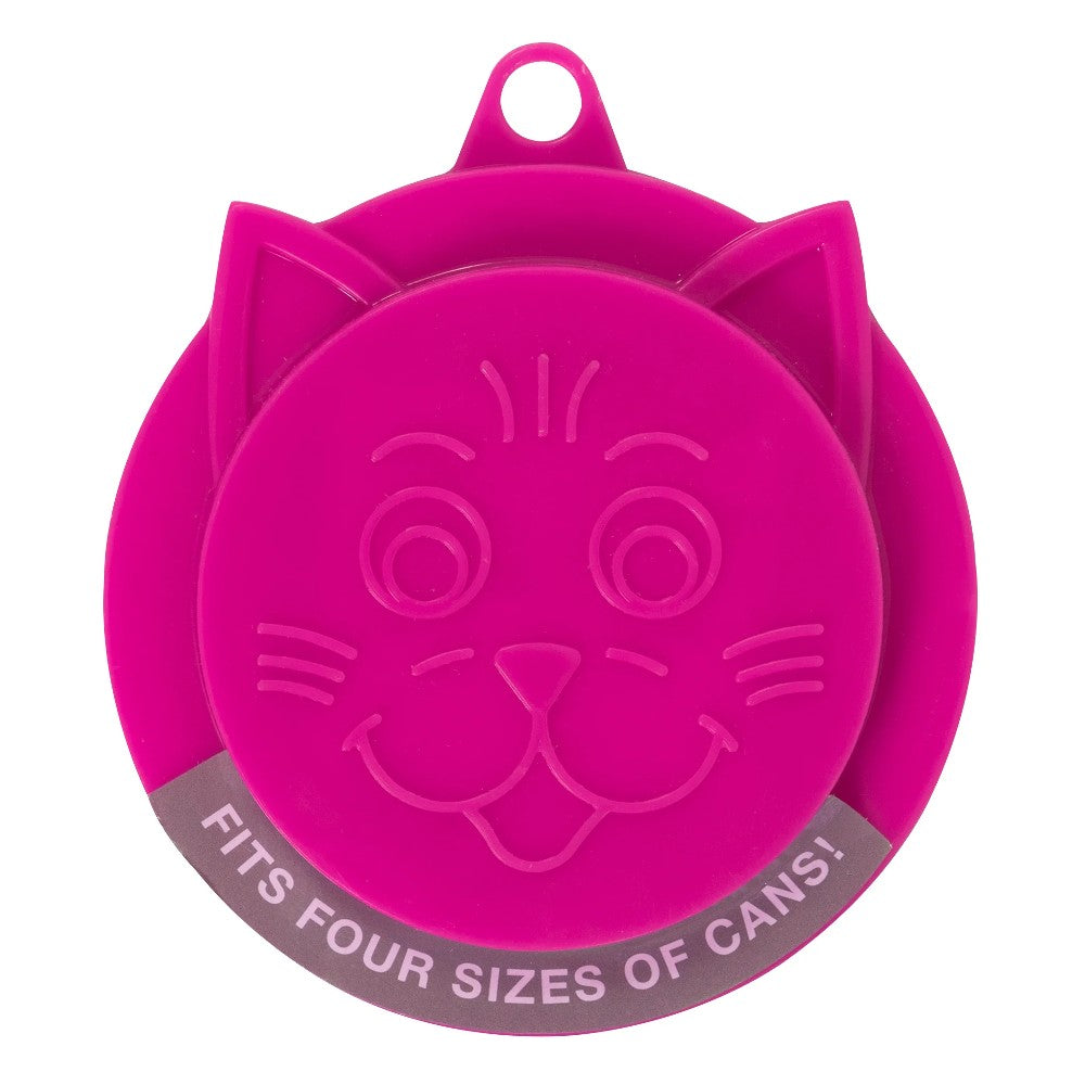 Petmate Kitty Caps Pet Food Can Topper Pink