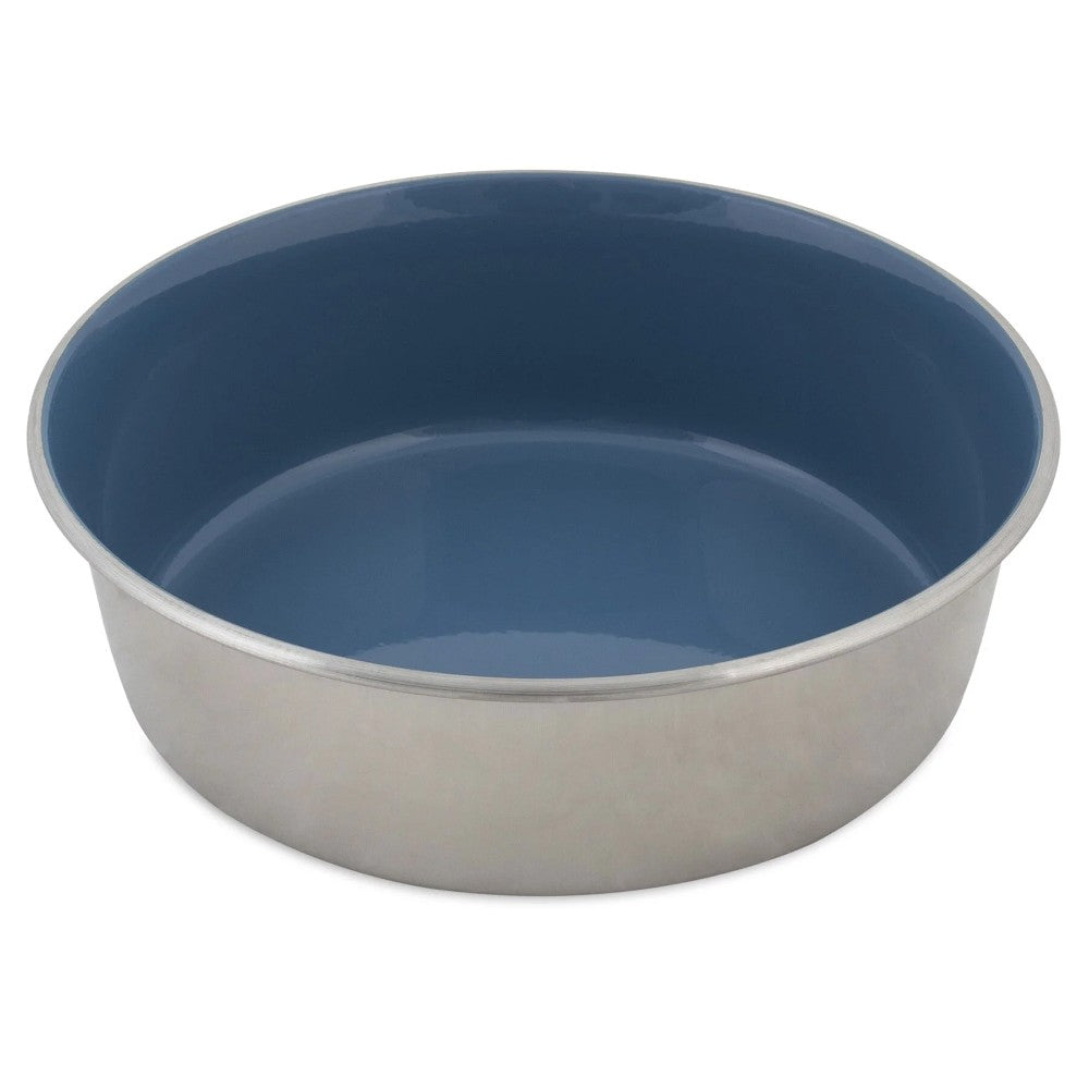 Petmate Painted Stainless Steel Bowl - Large