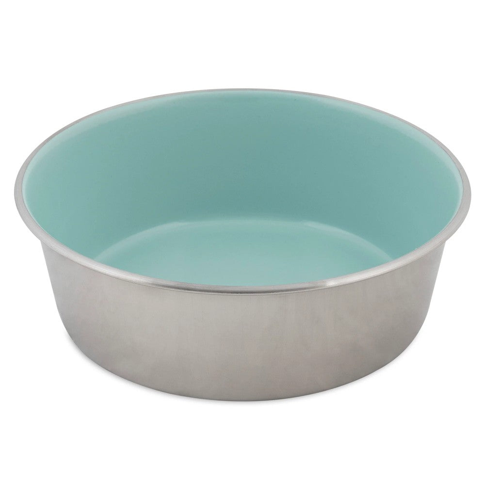 Petmate Painted Stainless Steel Bowl - Medium